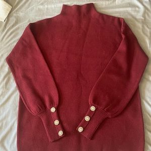 Turtle neck long sleep top